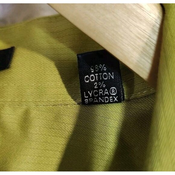 Kenneth Cole Awearness Mens Stretch Non Iron Slim Fit LS Button Up Shirt 15.5 - Picture 10 of 11